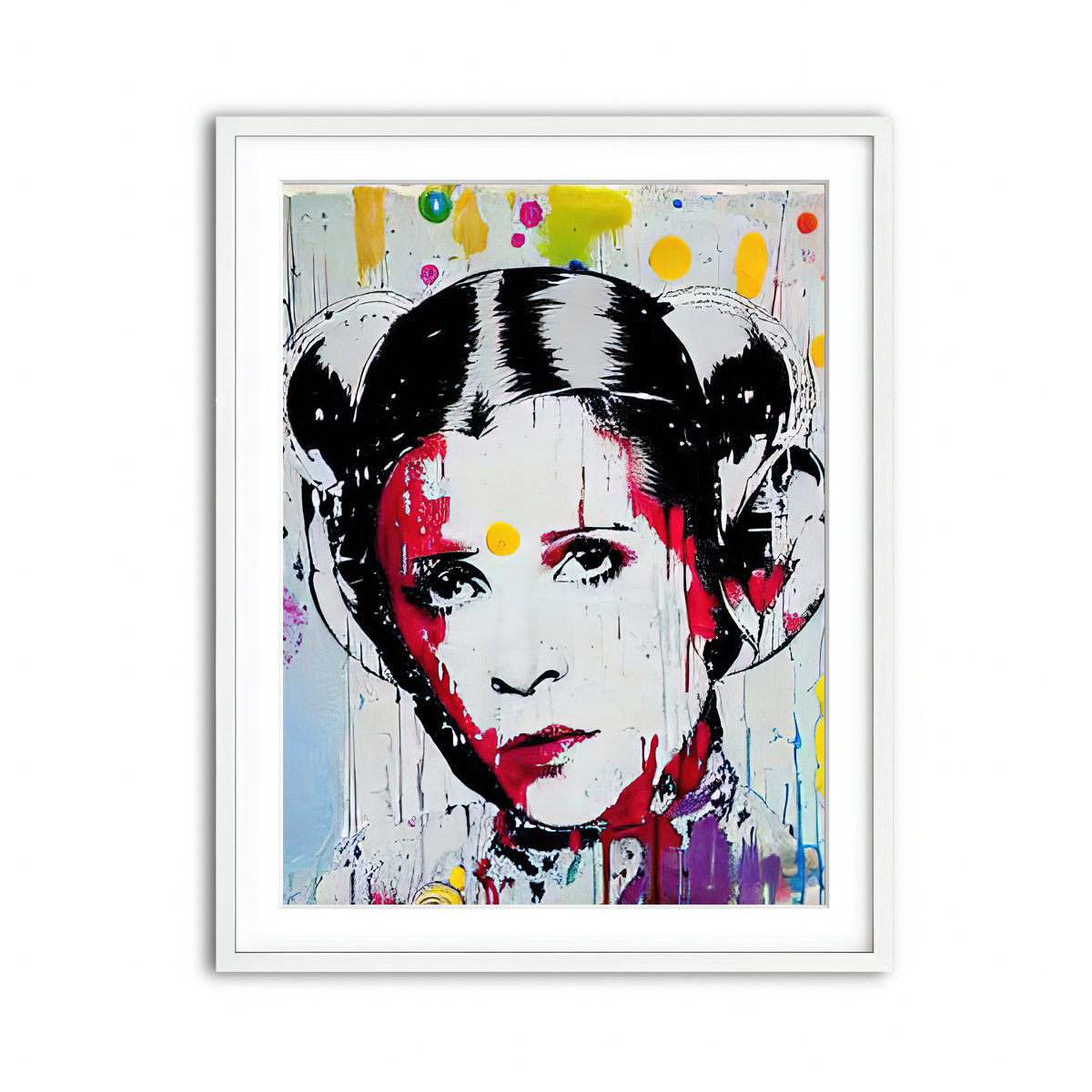 Framed Print 3x4 White