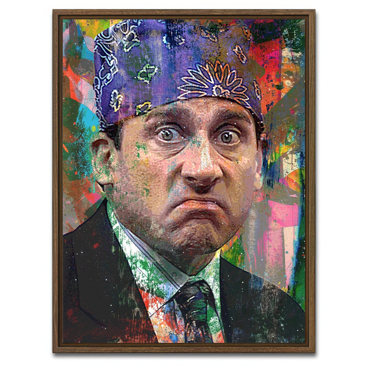 AUTO-MOCKUP WHITE | Prison Mike | 1 Piece | Walnut Framed Canvas | group=3x4