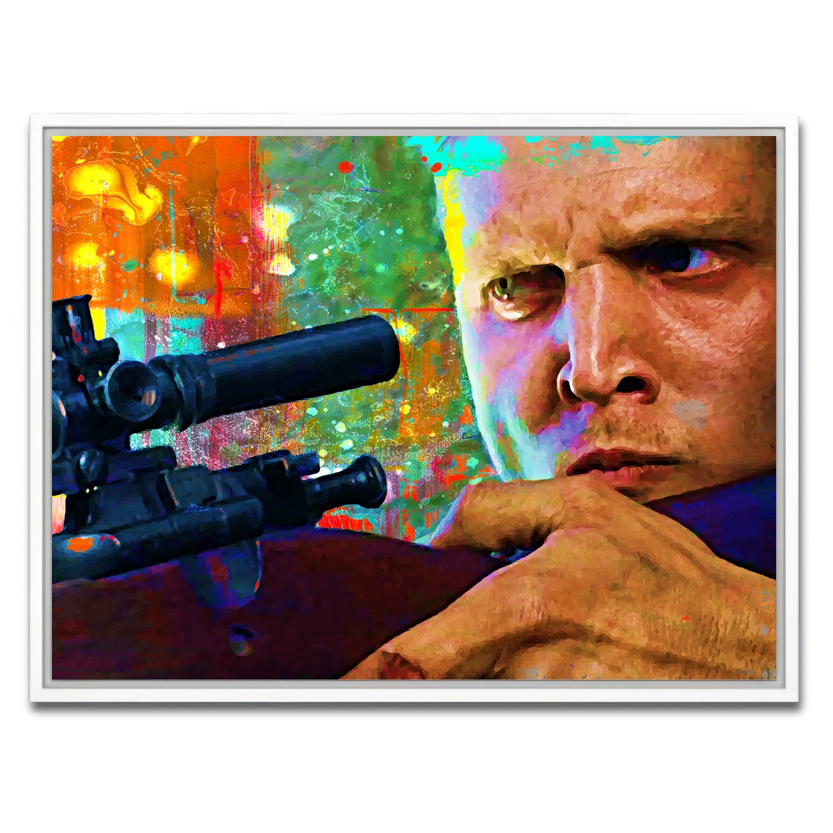 AUTO-MOCKUP WHITE | Private Jackson - Saving Private Ryan | 1 Piece | White Framed Canvas | group=4x3