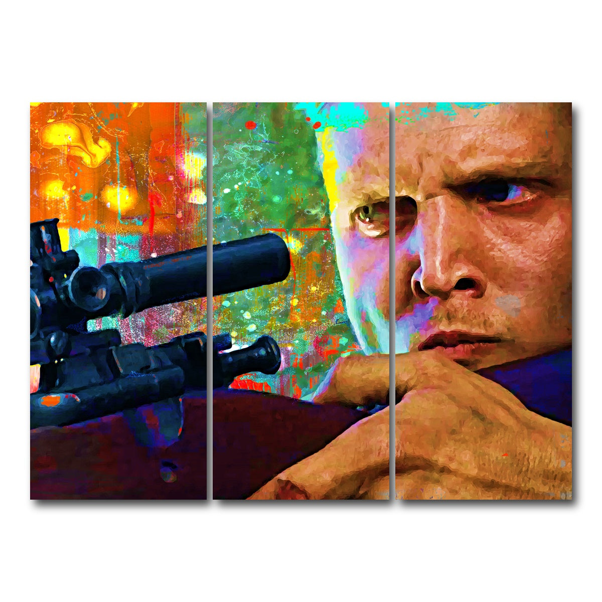 AUTO-MOCKUP WHITE | Private Jackson - Saving Private Ryan | 3 Piece | Gallery Wrap Canvas | group=8x18