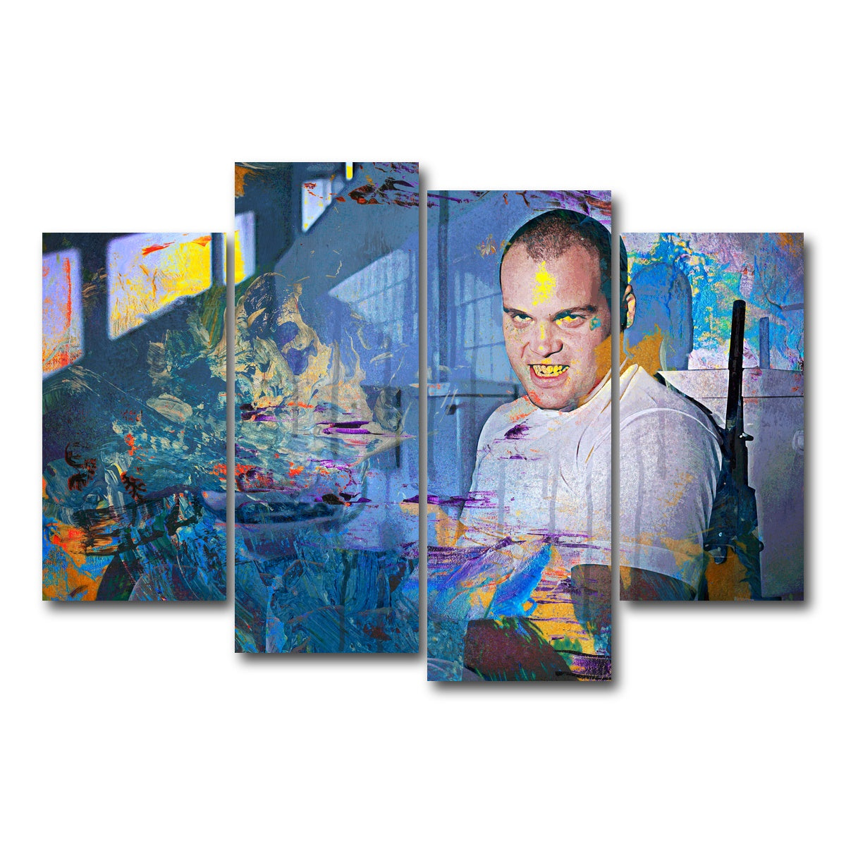 AUTO-MOCKUP WHITE | Private Pyle - Full Metal Jacket | 4 Piece | Gallery Wrap Canvas | group=4_short