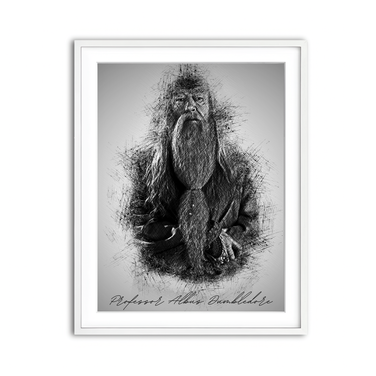 Framed Print 3x4 White