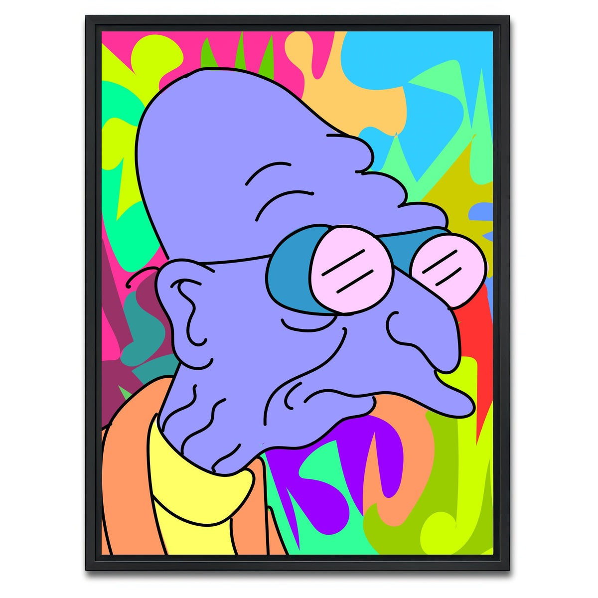 AUTO-MOCKUP WHITE | Professor | 1 Piece | Black Framed Canvas | group=3x4