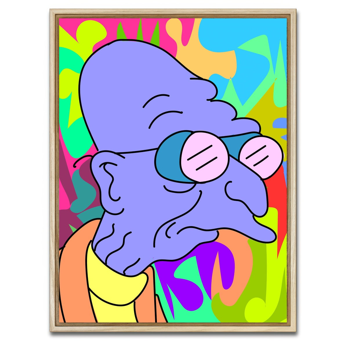 AUTO-MOCKUP WHITE | Professor | 1 Piece | Natural Framed Canvas | group=3x4