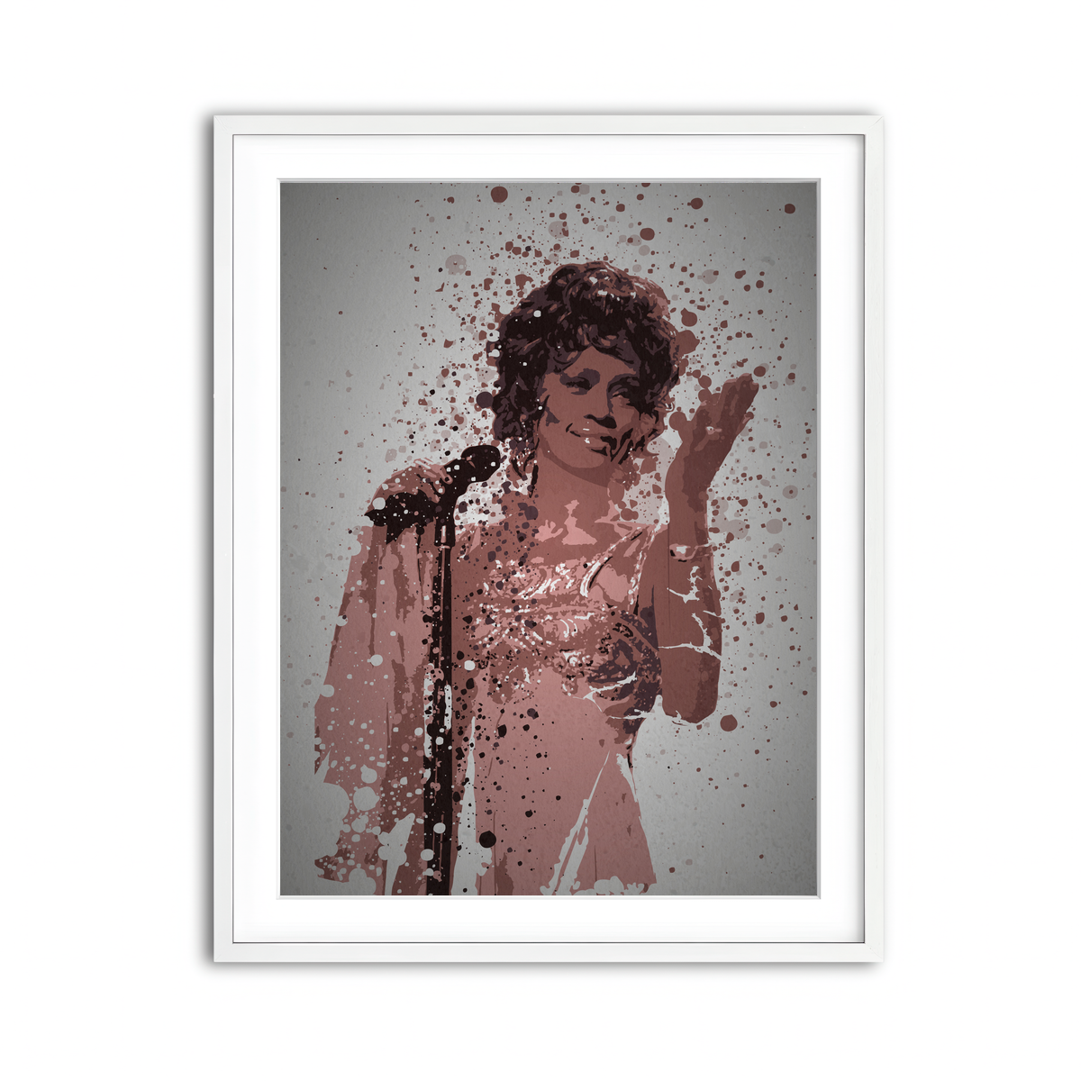 Framed Print 3x4 White