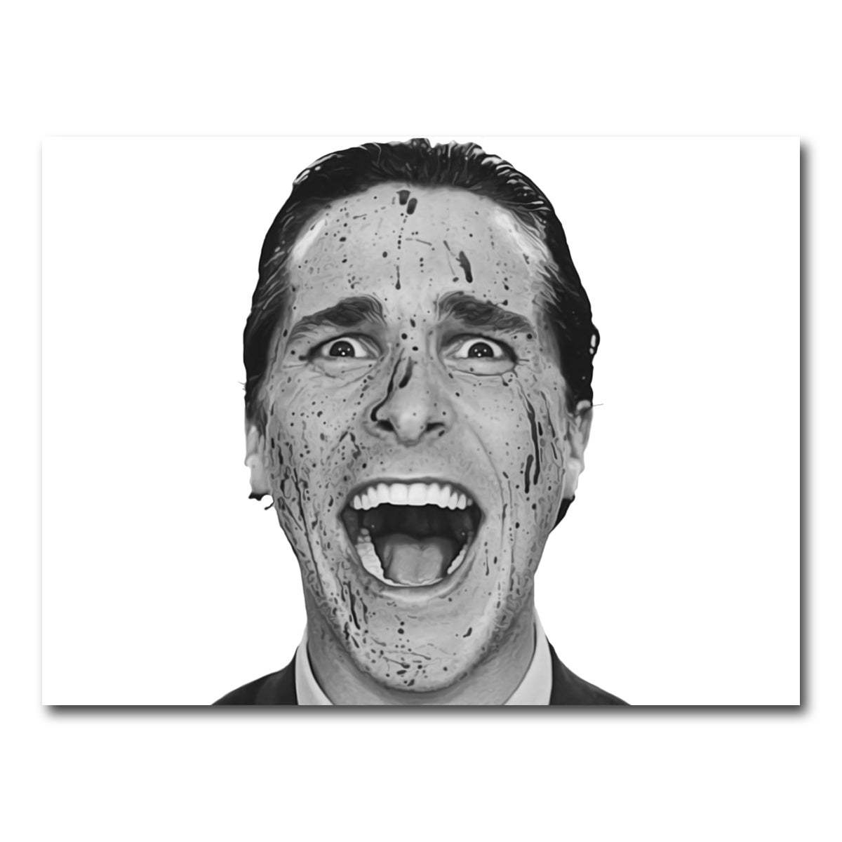 AUTO-MOCKUP WHITE | Psycho Bateman | 1 Piece | Gallery Wrap Canvas | group=4x3