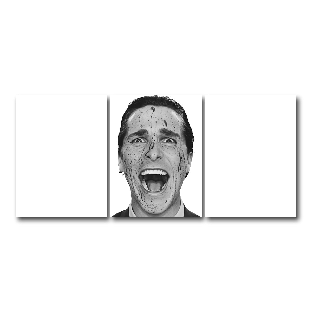 AUTO-MOCKUP WHITE | Psycho Bateman | 3 Piece | Gallery Wrap Canvas | group=18x24
