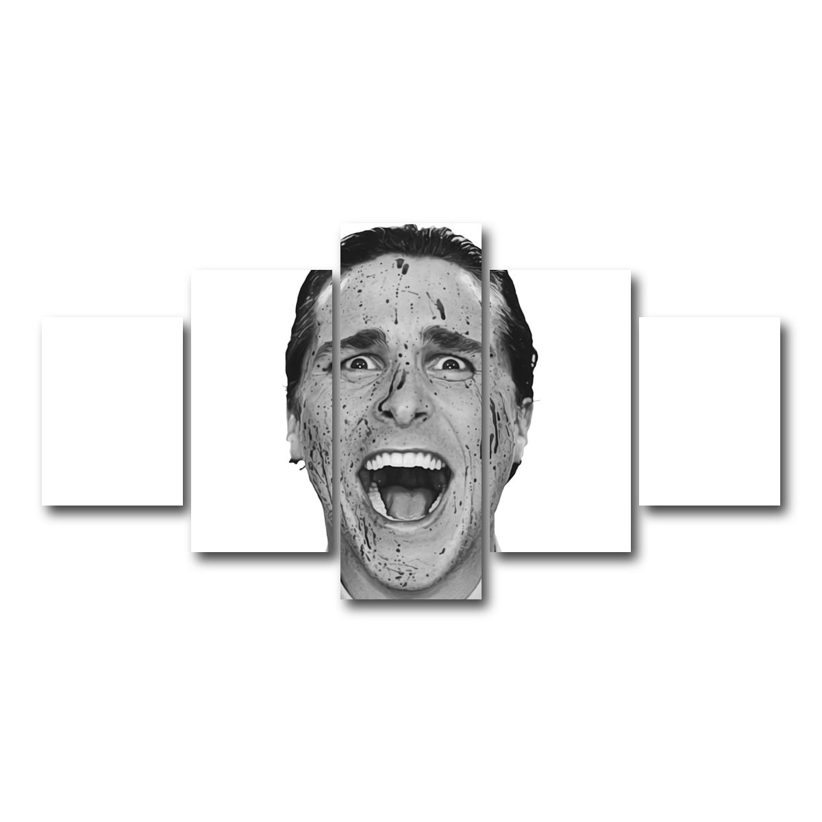 AUTO-MOCKUP WHITE | Psycho Bateman | 5 Piece | Gallery Wrap Canvas | group=5_short