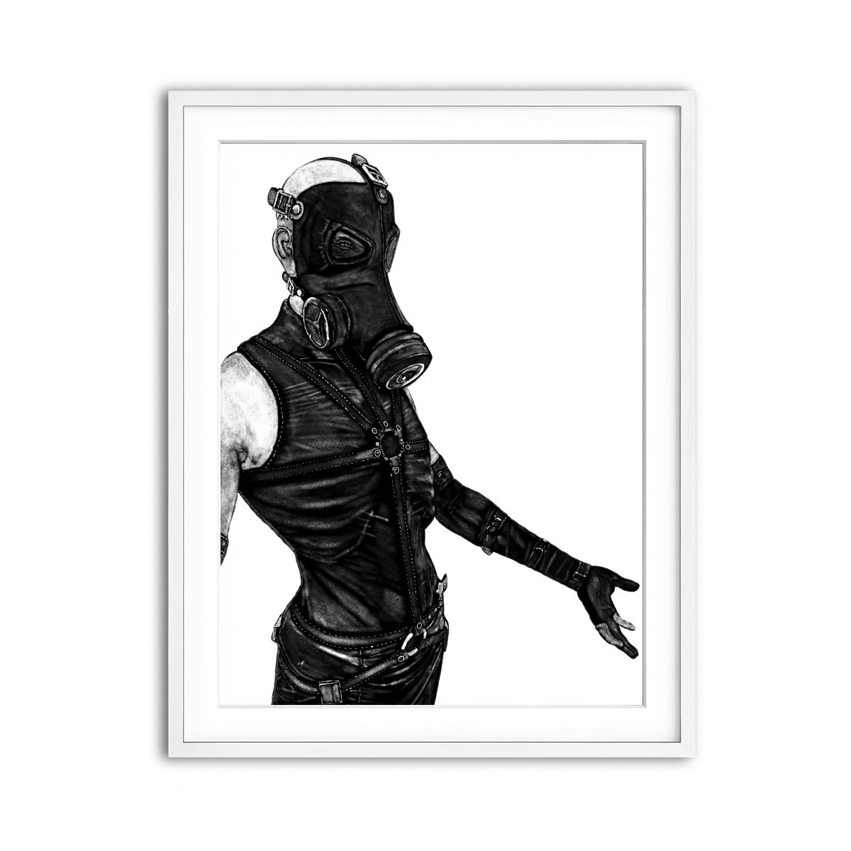 Framed Print 3x4 White