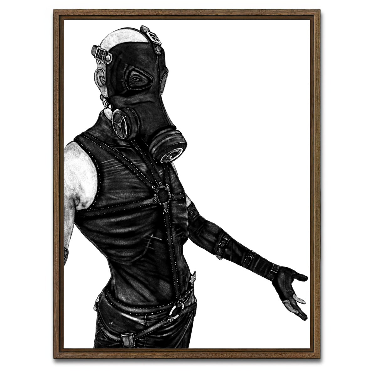 AUTO-MOCKUP WHITE | Psycho Mantis | 1 Piece | Walnut Framed Canvas | group=3x4