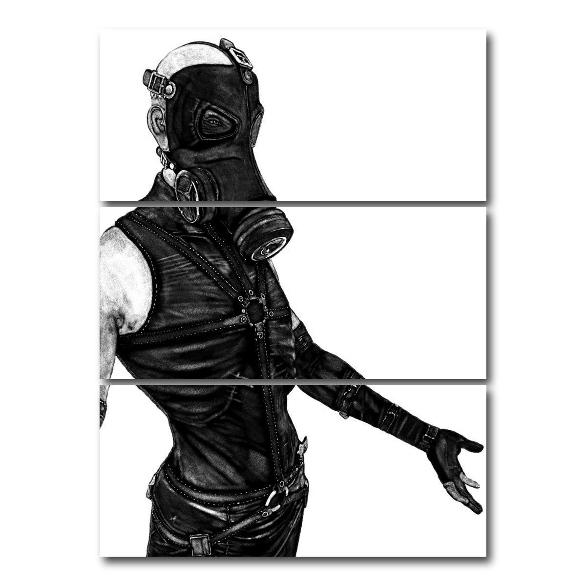 AUTO-MOCKUP WHITE | Psycho Mantis | 3 Piece | Gallery Wrap Canvas | group=8x18_stacked