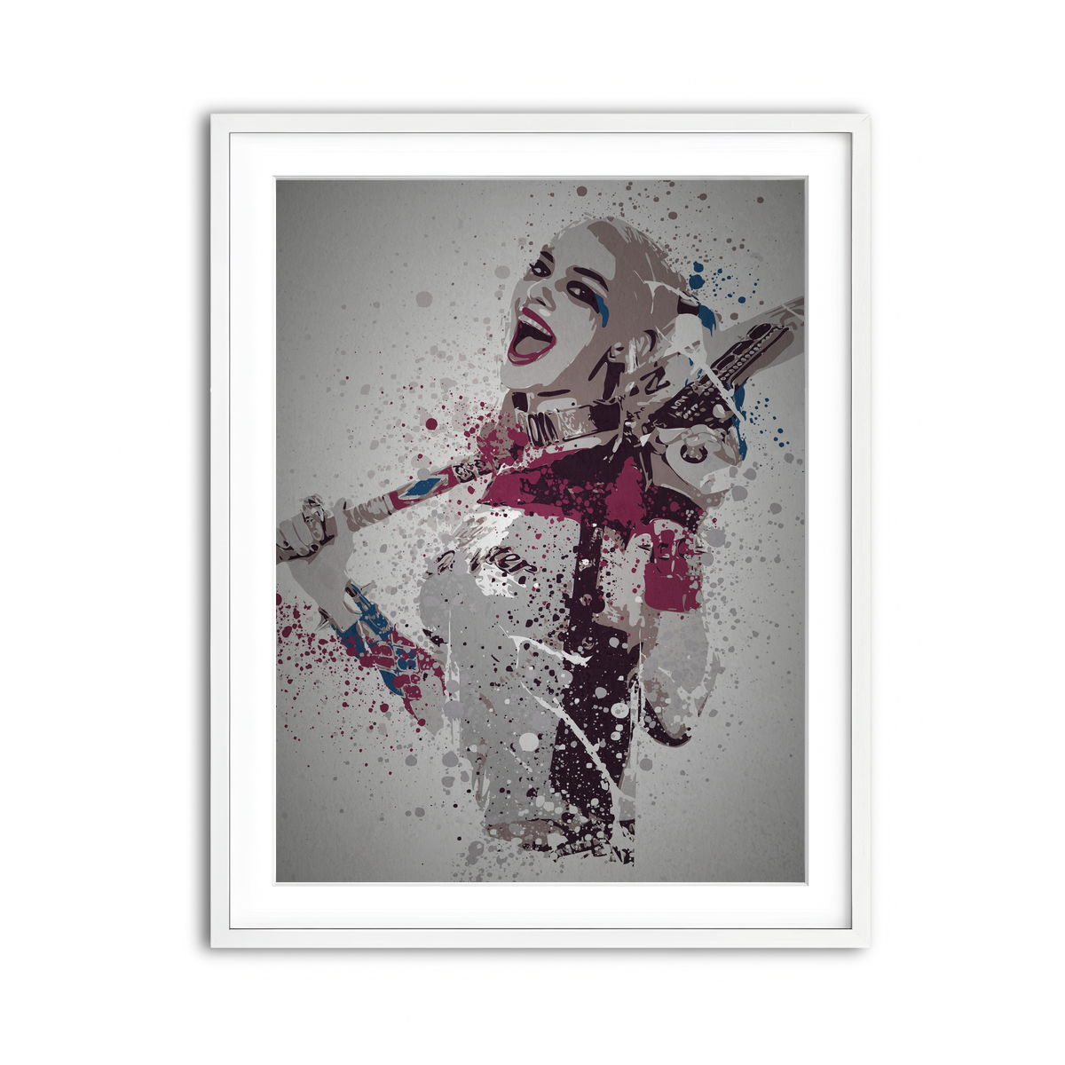 Framed Print 3x4 White
