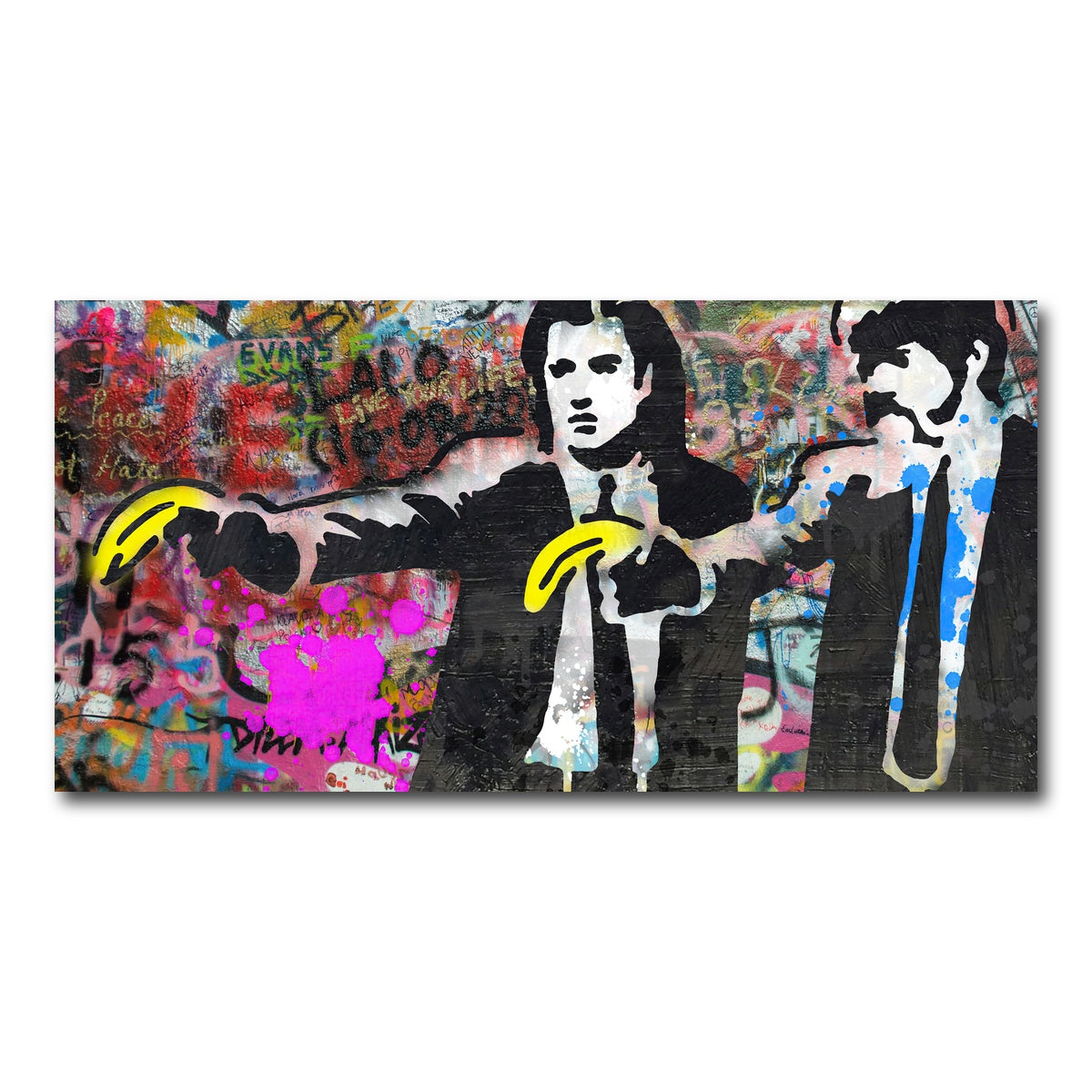 AUTO-MOCKUP WHITE | Pulp Fiction Bananas | 1 Piece | Gallery Wrap Canvas | group=2x1