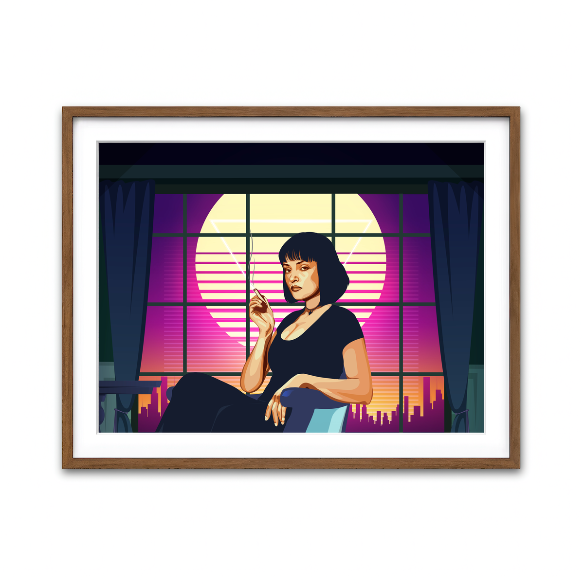 Framed Print 4x3 Walnut