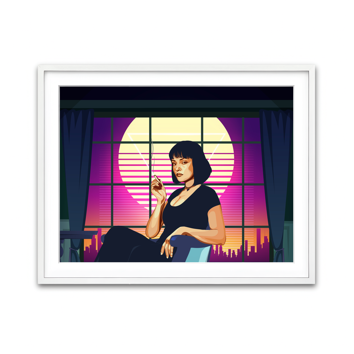 Framed Print 4x3 White