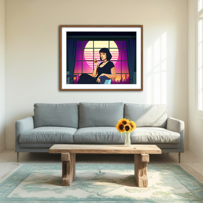 AUTO-MOCKUP ROOM | Pulp Fiction Scene Wall Art