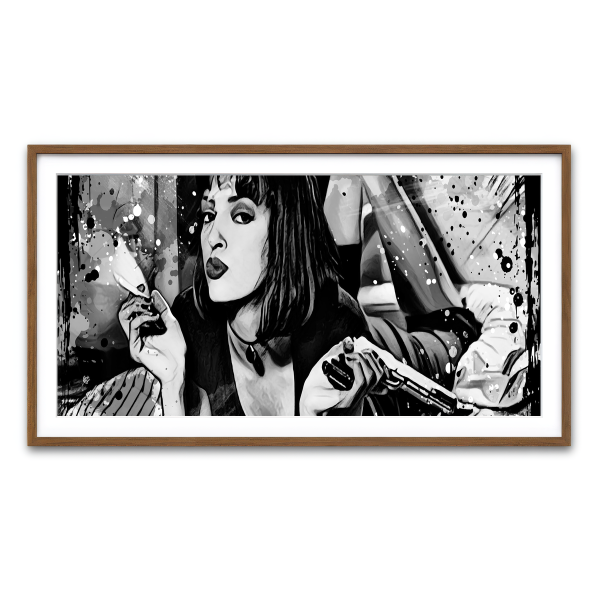 Framed Print 2x1 Walnut