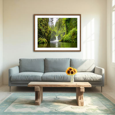 AUTO-MOCKUP ROOM | Punch Bowl Falls Wall Art
