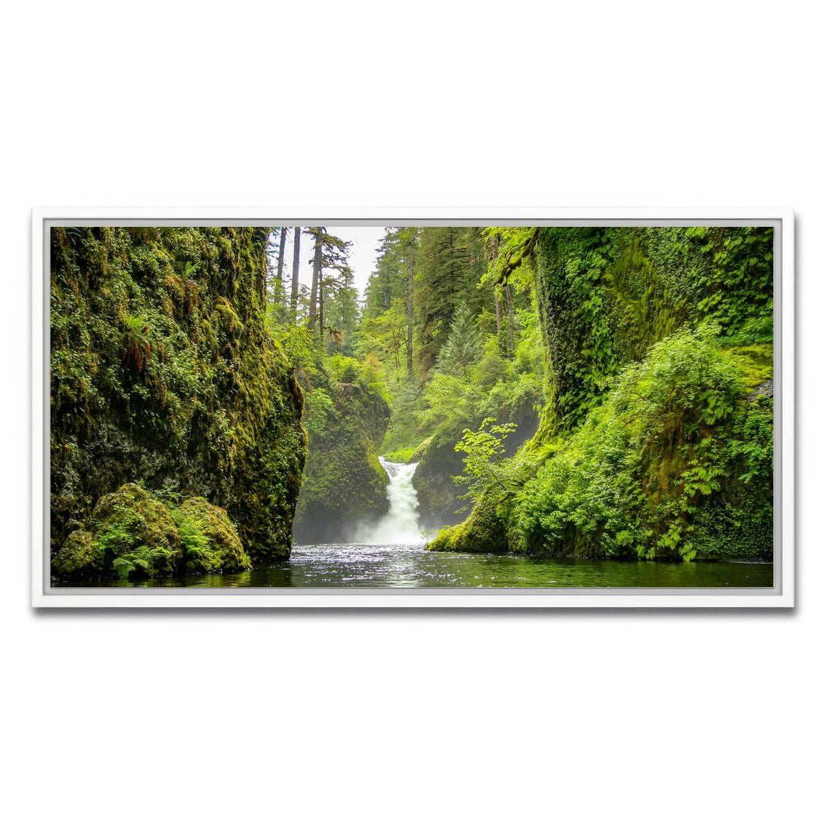 AUTO-MOCKUP WHITE | Punch bowl Falls | 1 Piece | White Framed Canvas | group=2x1