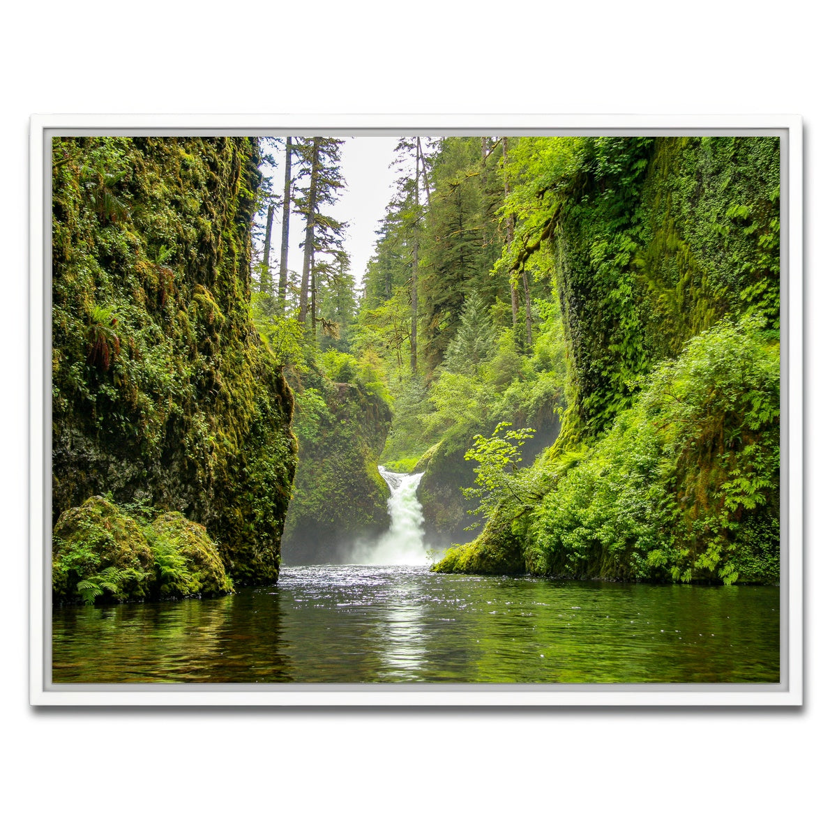 AUTO-MOCKUP WHITE | Punch bowl Falls | 1 Piece | White Framed Canvas | group=4x3