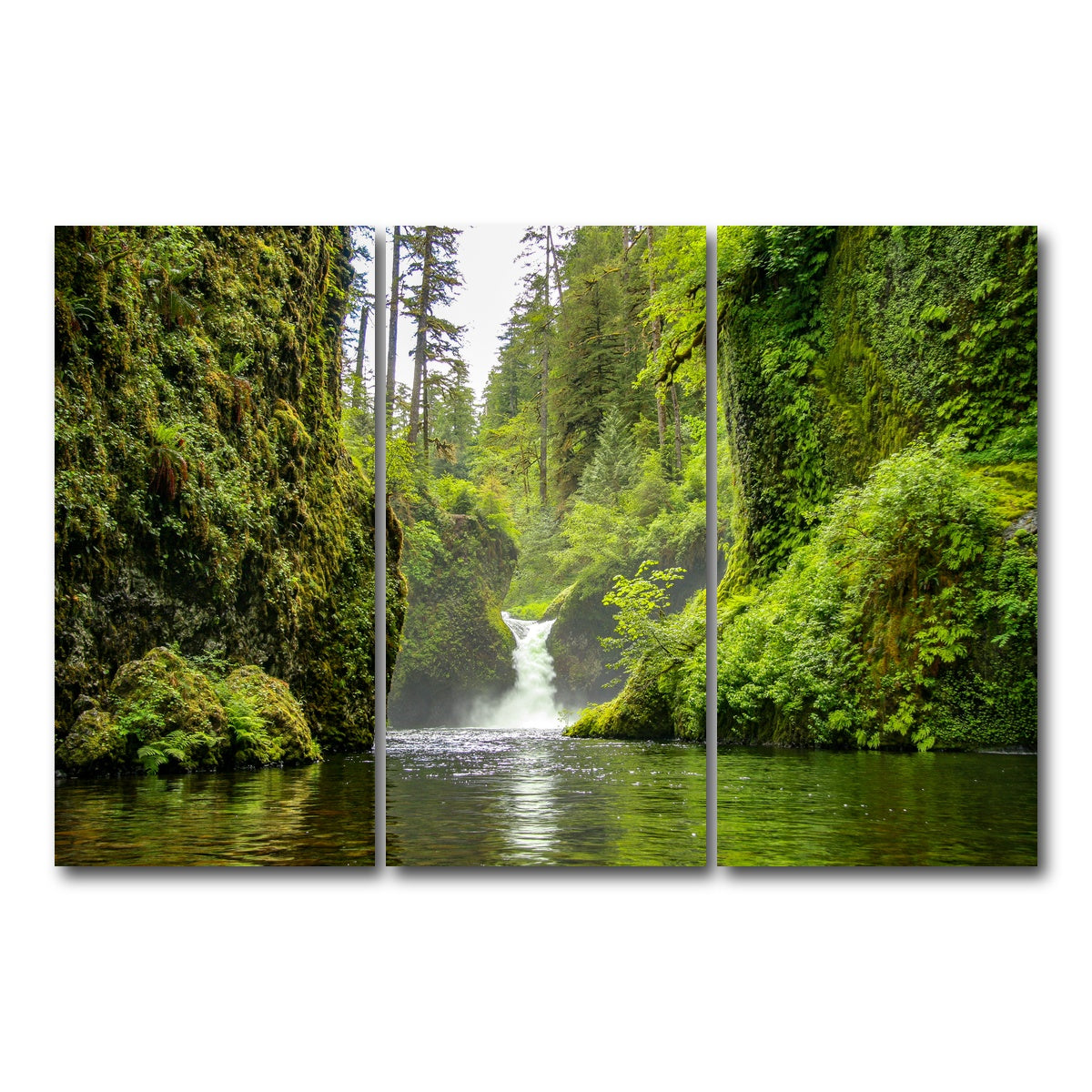 AUTO-MOCKUP WHITE | Punch bowl Falls | 3 Piece | Gallery Wrap Canvas | group=12x24