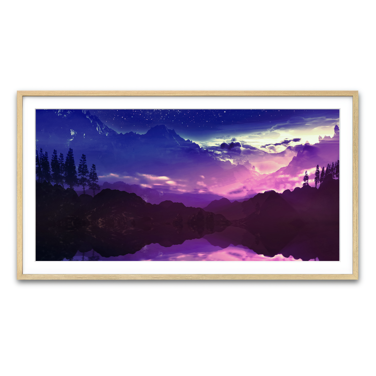 Framed Print 2x1 Natural