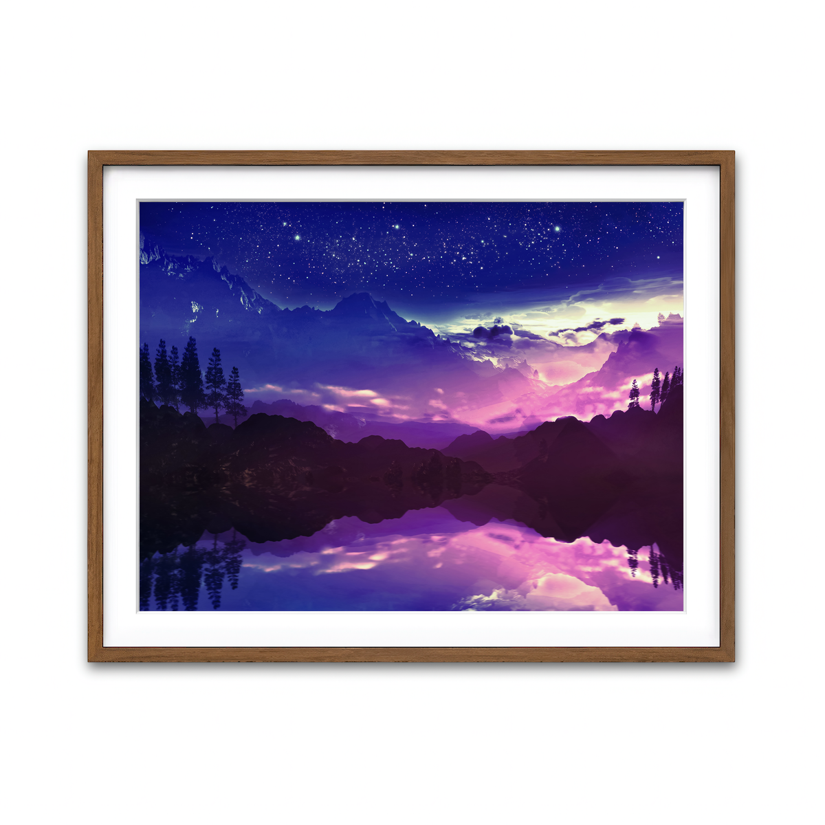 Framed Print 4x3 Walnut