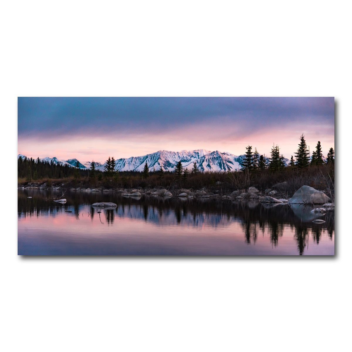 AUTO-MOCKUP WHITE | Purple Reflections | 1 Piece | Gallery Wrap Canvas | group=2x1