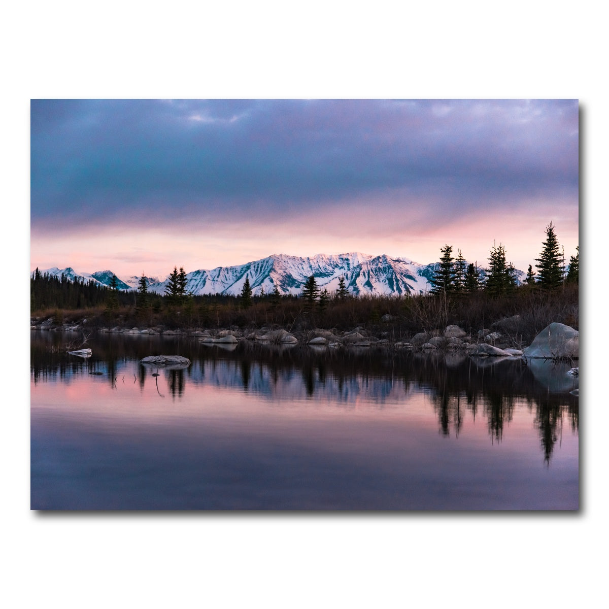AUTO-MOCKUP WHITE | Purple Reflections | 1 Piece | Gallery Wrap Canvas | group=4x3