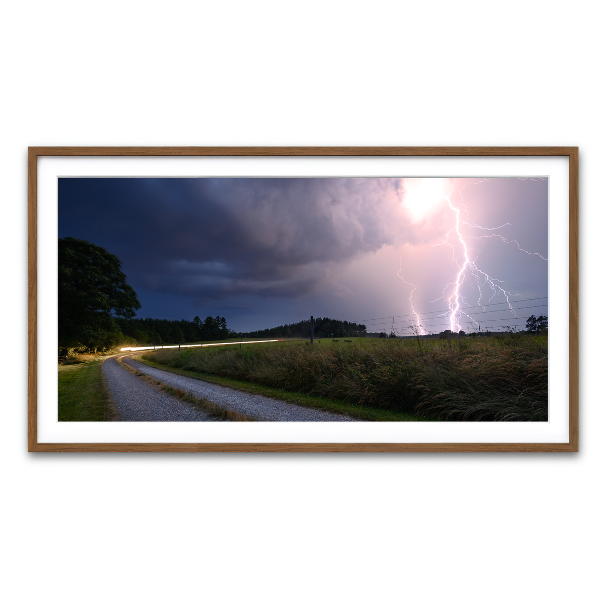 Framed Print 2x1 Walnut