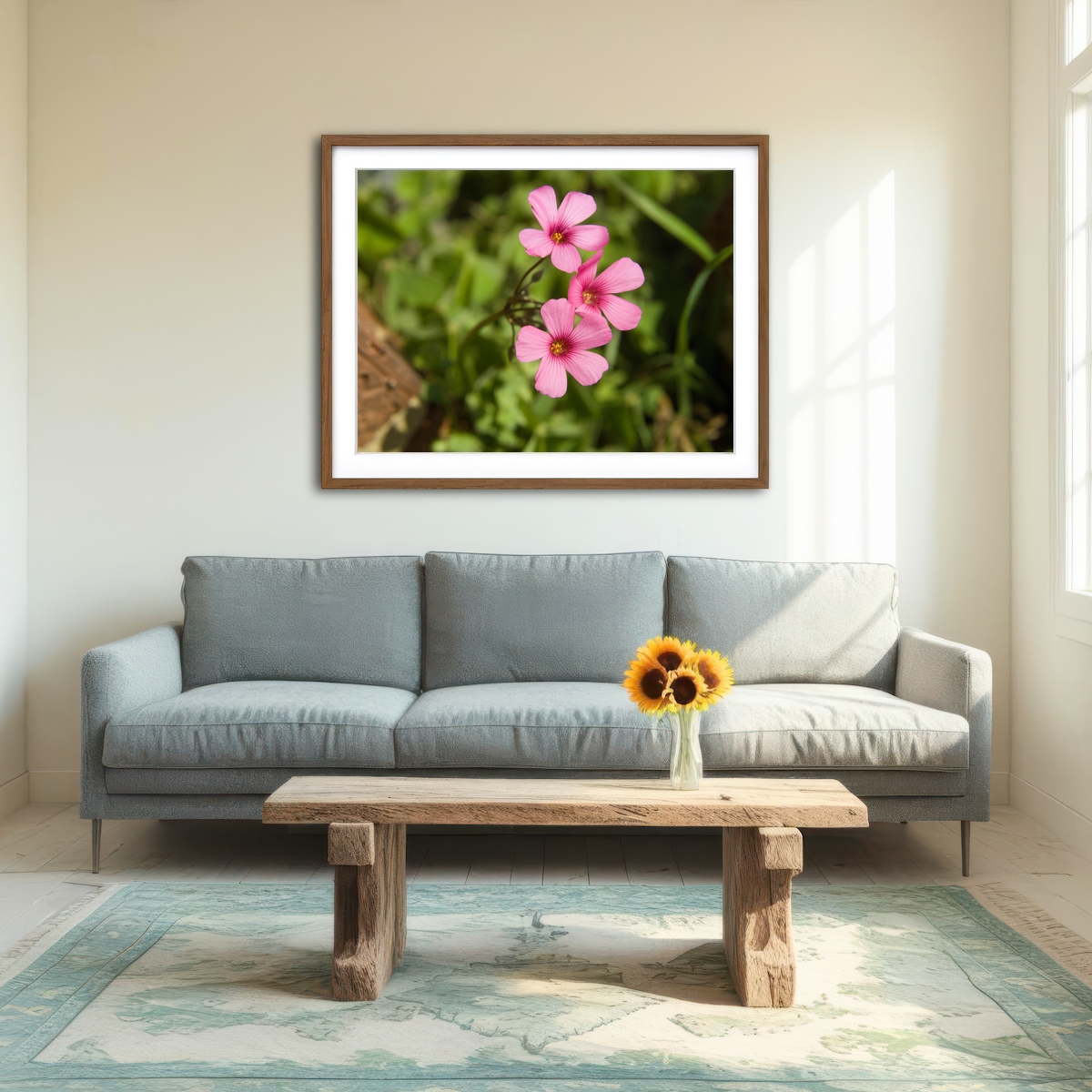 AUTO-MOCKUP ROOM | Purple Wildflower - North Arkansas Wall Art
