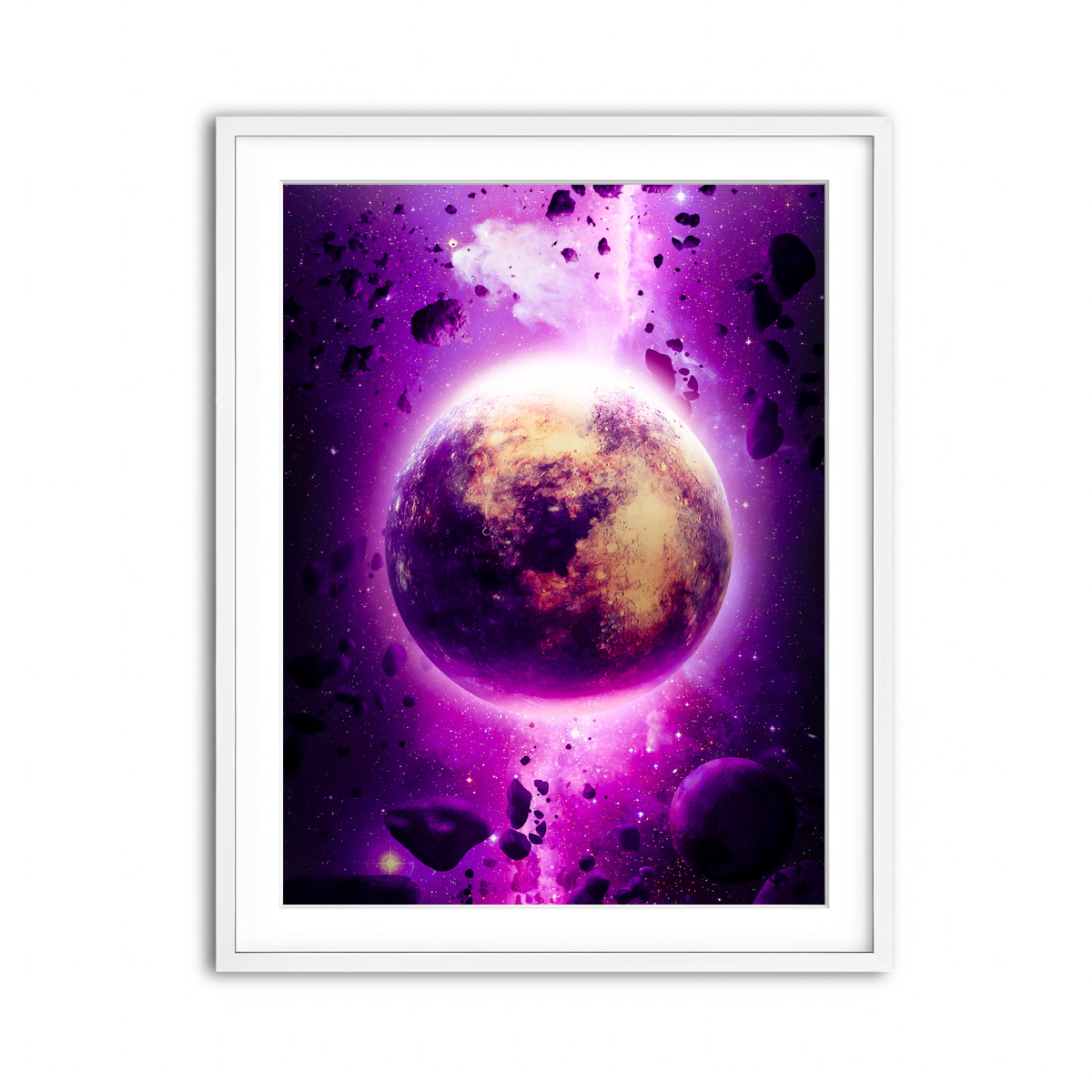 Framed Print 3x4 White