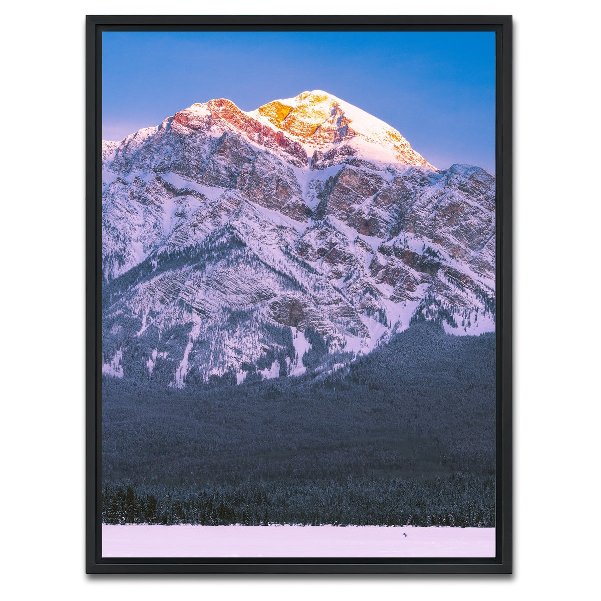 AUTO-MOCKUP WHITE | Pyramid Lake Sunrise | 1 Piece | Black Framed Canvas | group=3x4