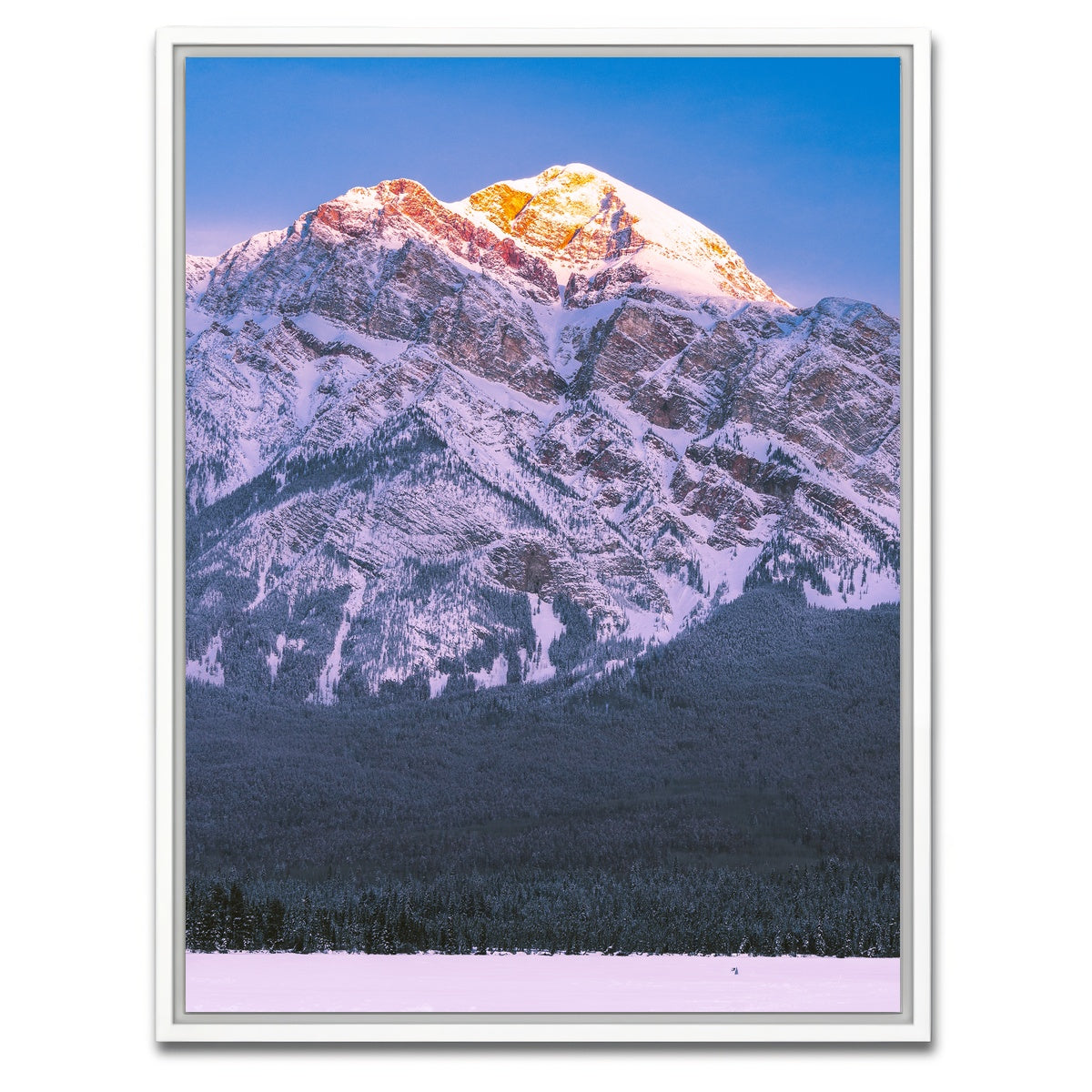 AUTO-MOCKUP WHITE | Pyramid Lake Sunrise | 1 Piece | White Framed Canvas | group=3x4