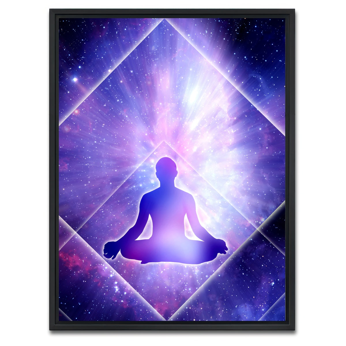AUTO-MOCKUP WHITE | Pyramid of healing | 1 Piece | Black Framed Canvas | group=3x4