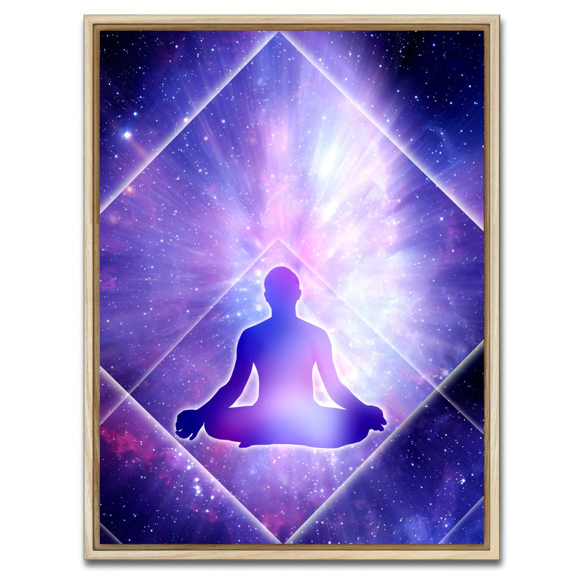 AUTO-MOCKUP WHITE | Pyramid of healing | 1 Piece | Natural Framed Canvas | group=3x4