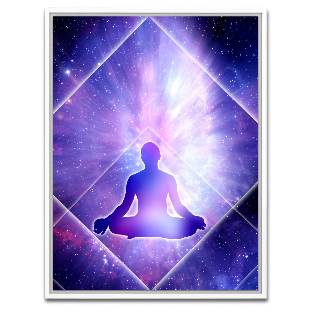 AUTO-MOCKUP WHITE | Pyramid of healing | 1 Piece | White Framed Canvas | group=3x4