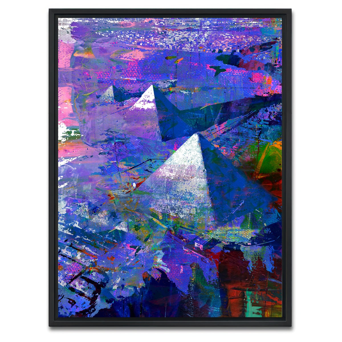 AUTO-MOCKUP WHITE | Pyramids | 1 Piece | Black Framed Canvas | group=3x4