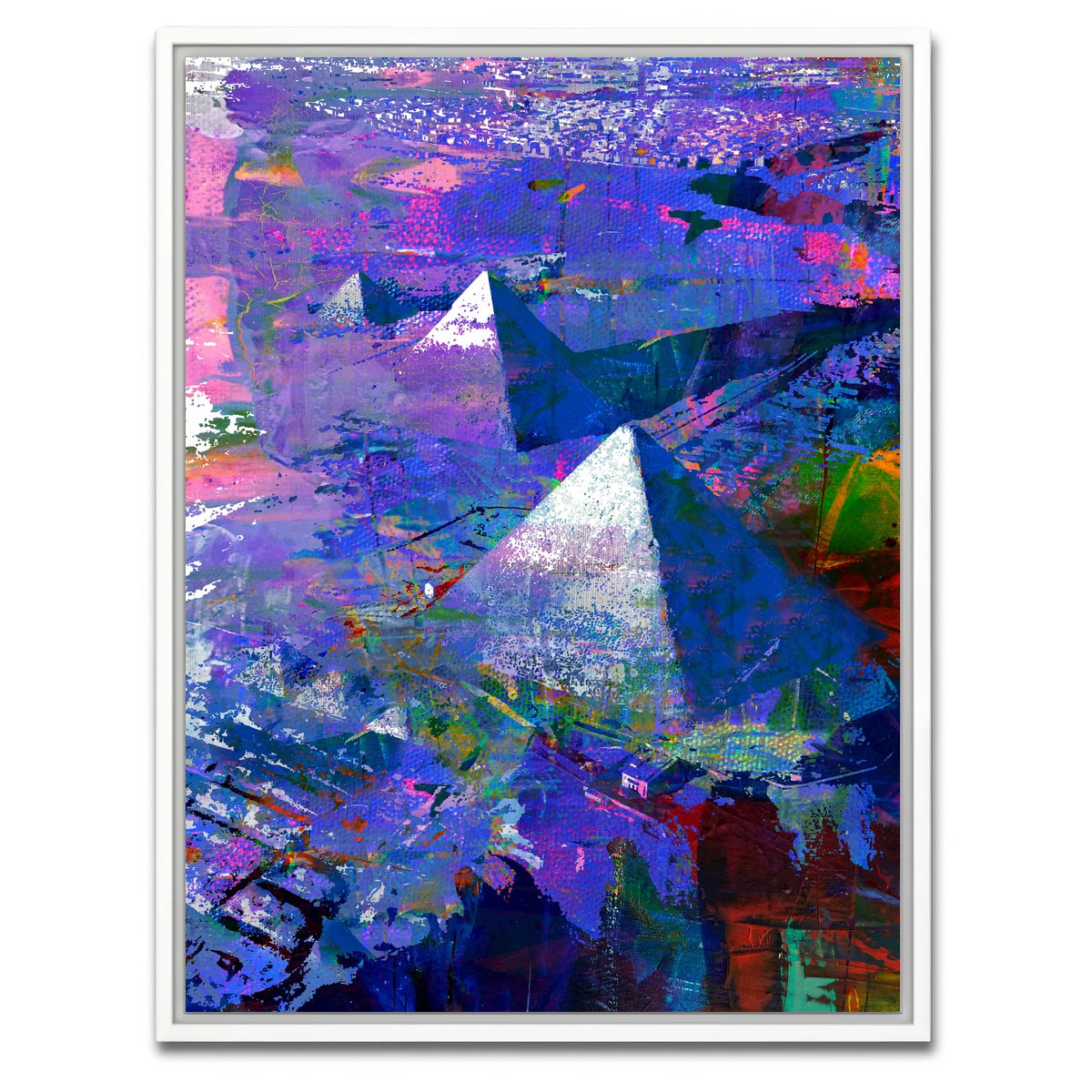 AUTO-MOCKUP WHITE | Pyramids | 1 Piece | White Framed Canvas | group=3x4