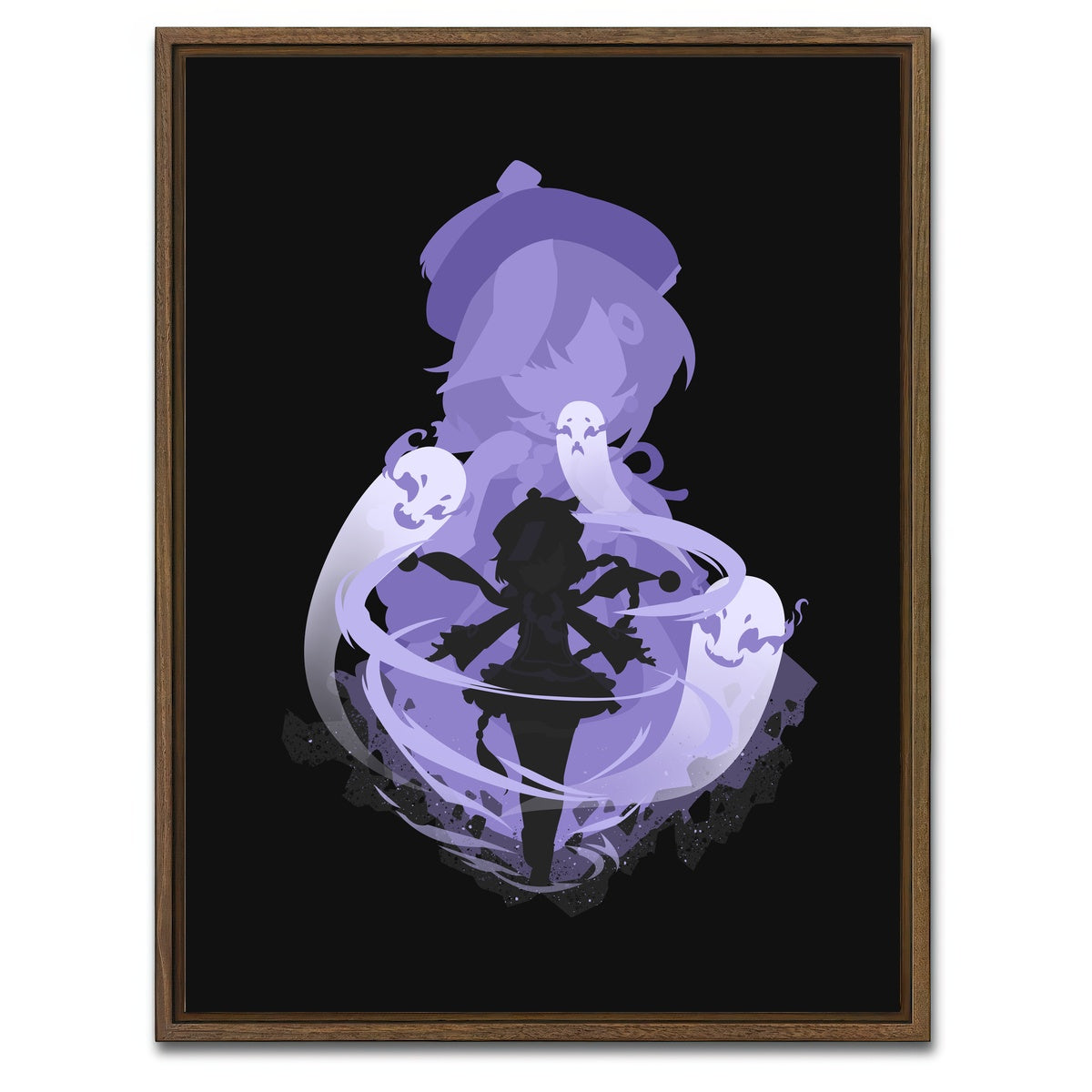 AUTO-MOCKUP WHITE | Qiqi | 1 Piece | Walnut Framed Canvas | group=3x4