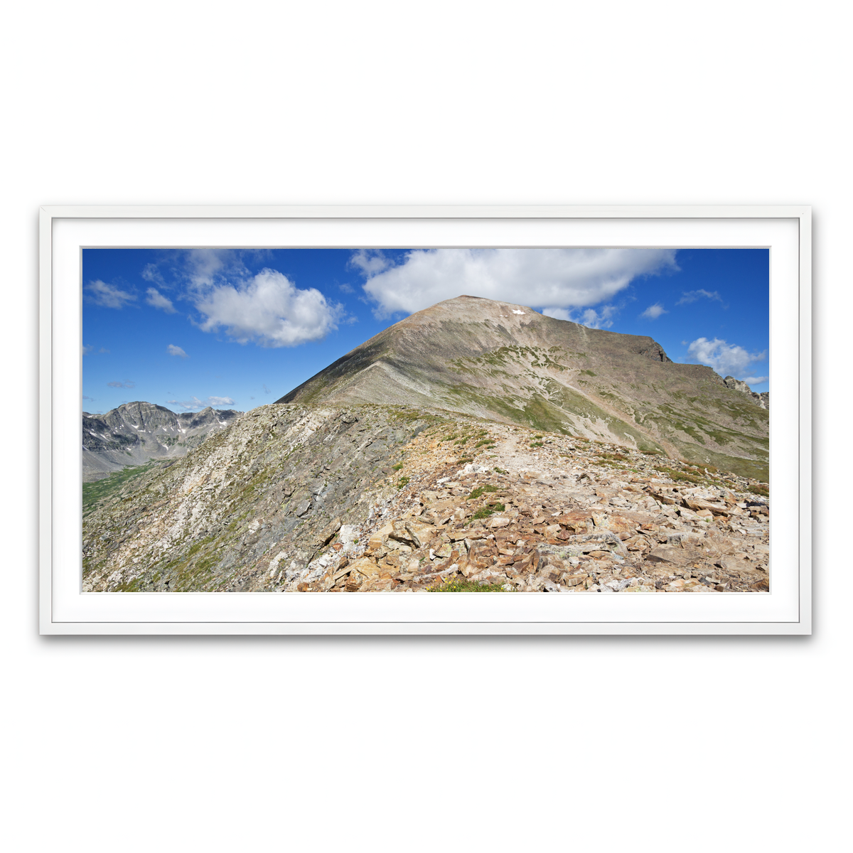 Framed Print 2x1 White