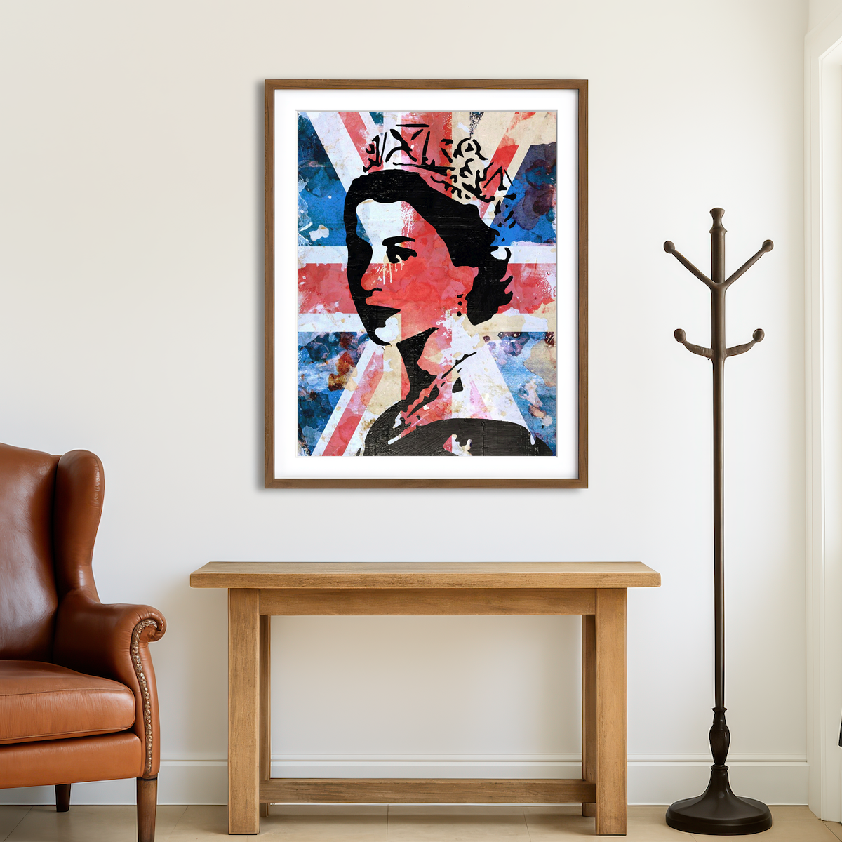 AUTO-MOCKUP ROOM | Queen Union Jack Wall Art