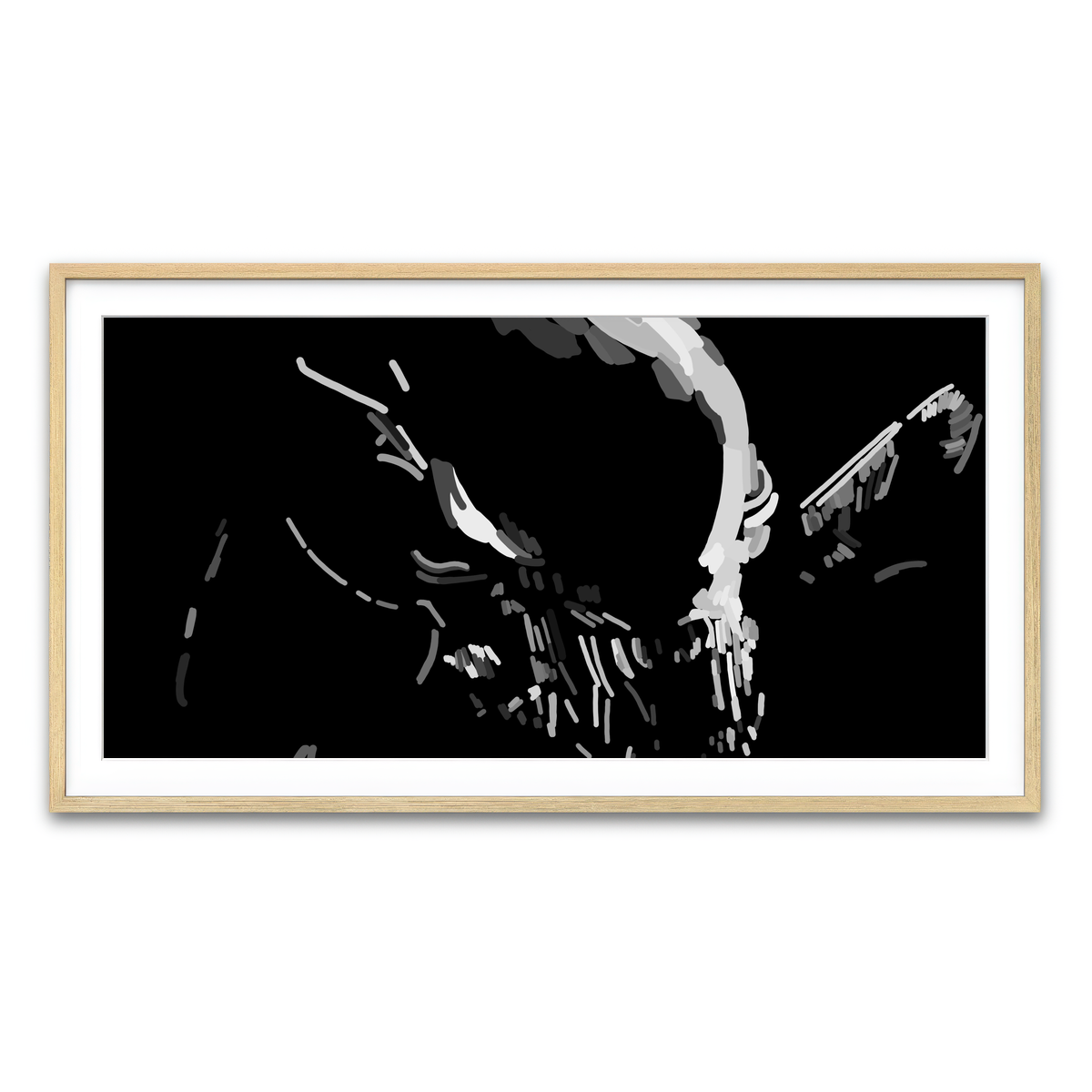 Framed Print 2x1 Natural