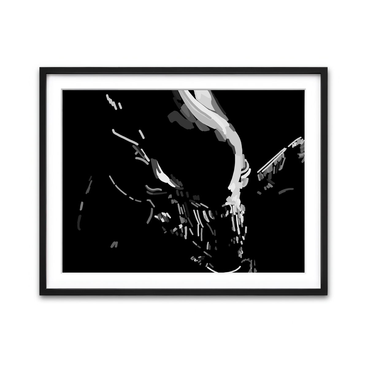 Framed Print 4x3 Black