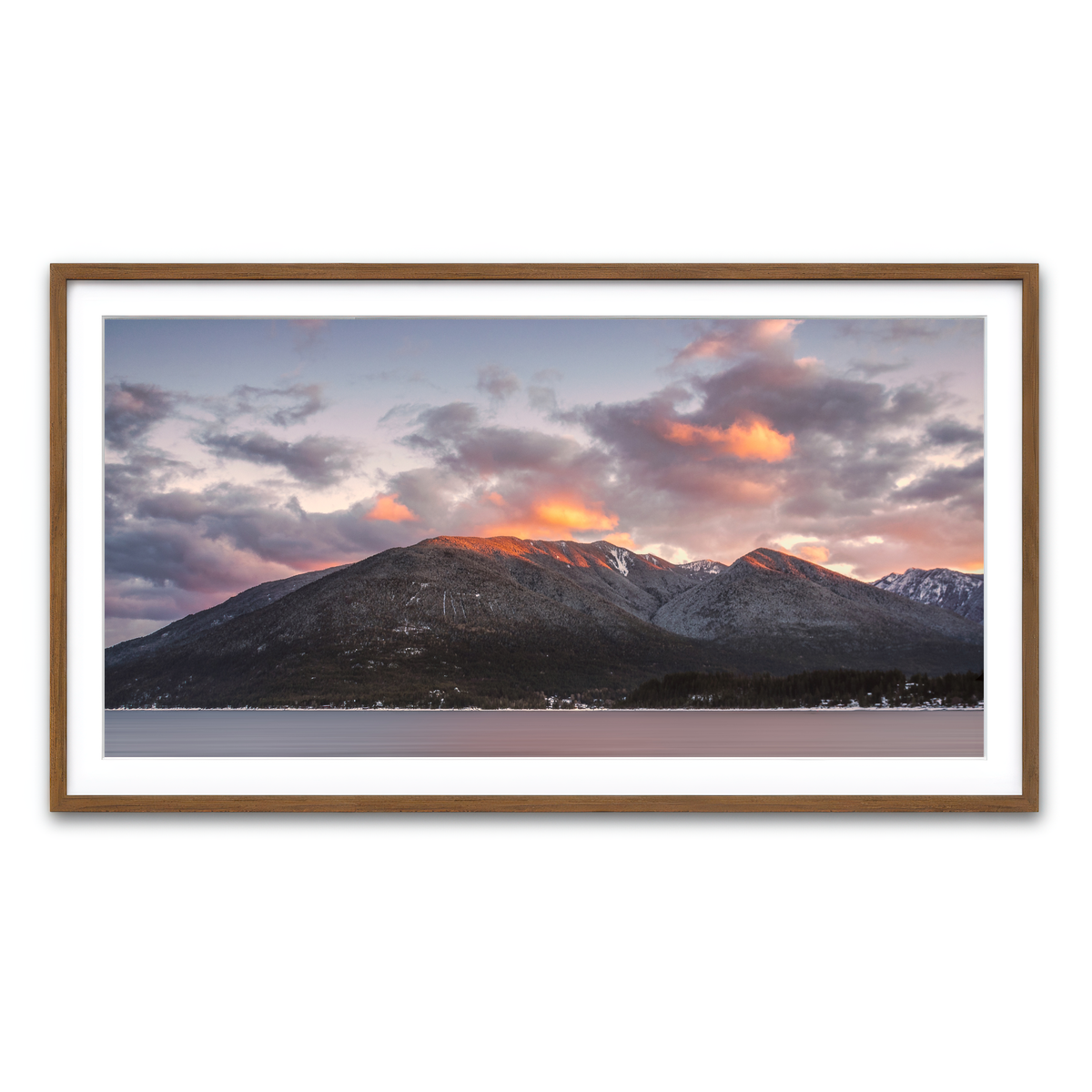 Framed Print 2x1 Walnut