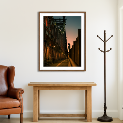 AUTO-MOCKUP ROOM | Queensboro Bridge Sunset Wall Art