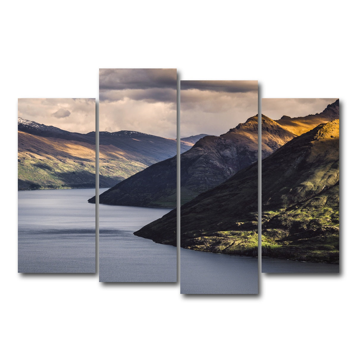 AUTO-MOCKUP WHITE | Queenstown Peaks | 4 Piece | Gallery Wrap Canvas | group=4_normal