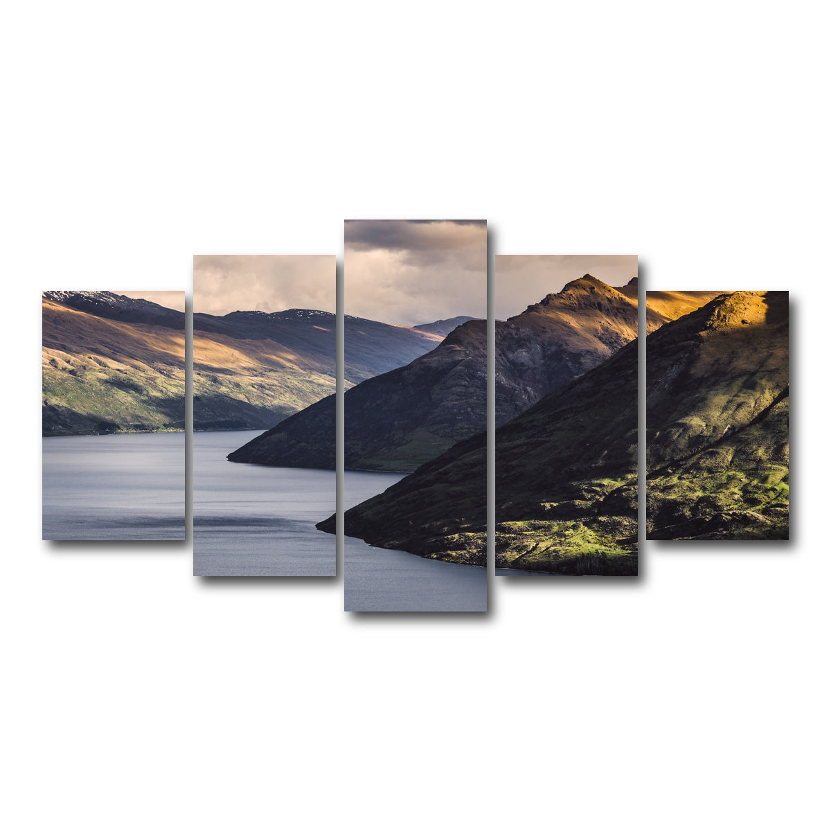 AUTO-MOCKUP WHITE | Queenstown Peaks | 5 Piece | Gallery Wrap Canvas | group=5_normal