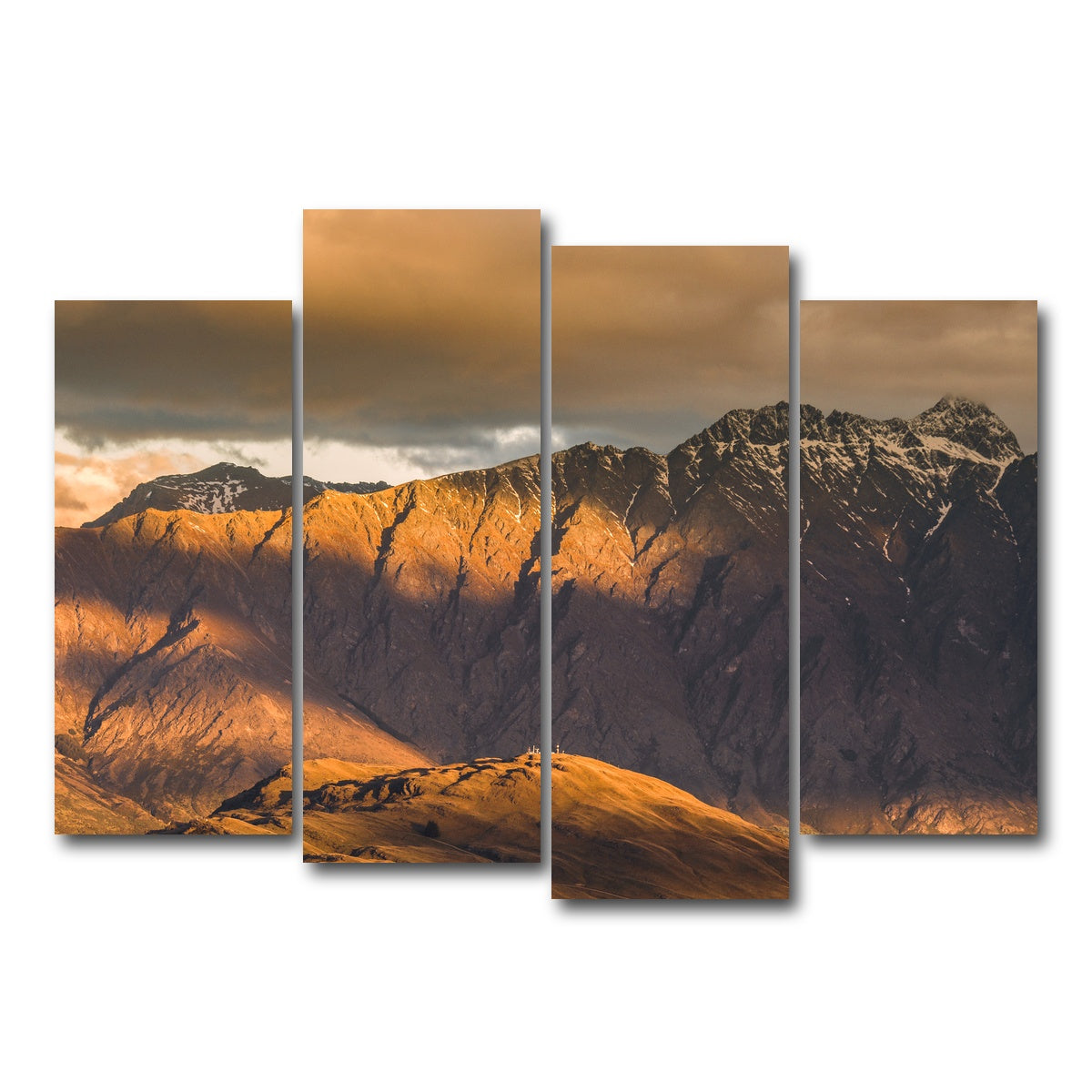 AUTO-MOCKUP WHITE | Queenstown Range | 4 Piece | Gallery Wrap Canvas | group=4_normal