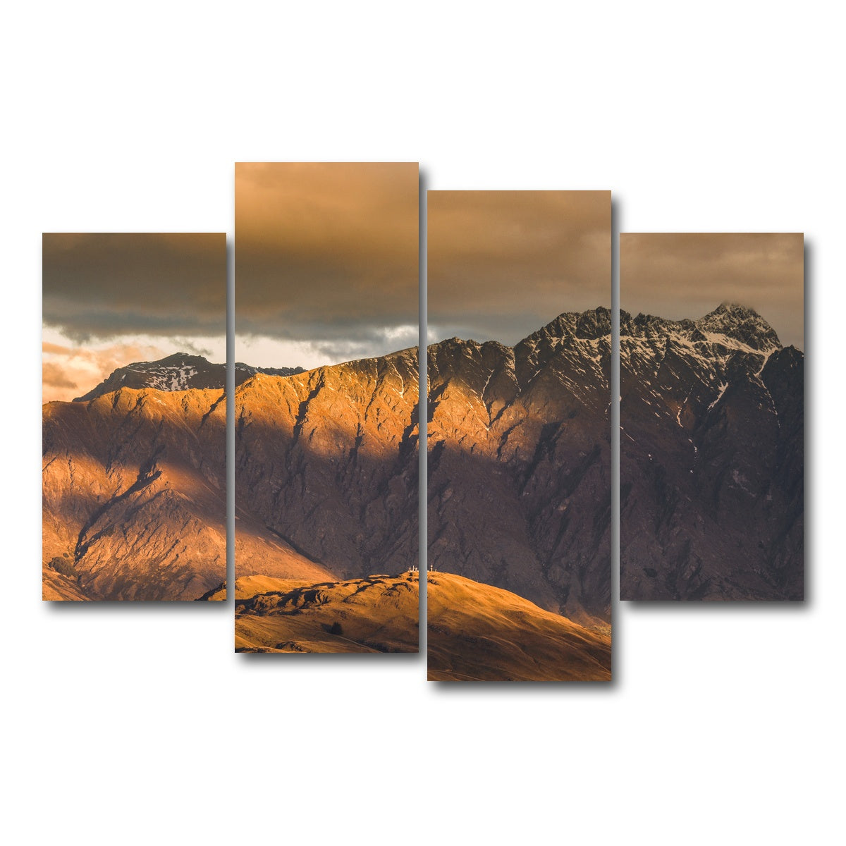 AUTO-MOCKUP WHITE | Queenstown Range | 4 Piece | Gallery Wrap Canvas | group=4_short